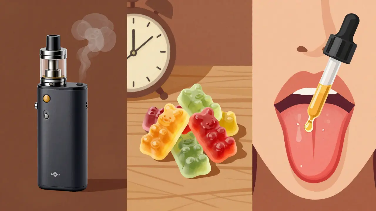 Tři způsoby užívání: vaping, gumičky a olej